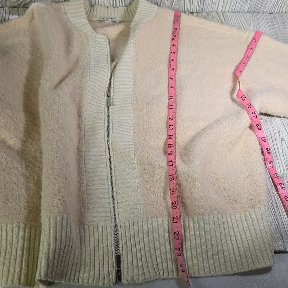 On 34th Booucle Cozy Bomber Jacket Womens Size 3X